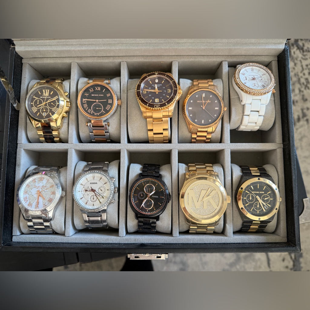 Assorted Watches Michael Kors, Fossil & Victorinox